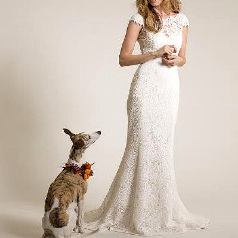 NWT Amy Kuschel ‘Babe’ Wedding Gown Lace Dress size 12/14